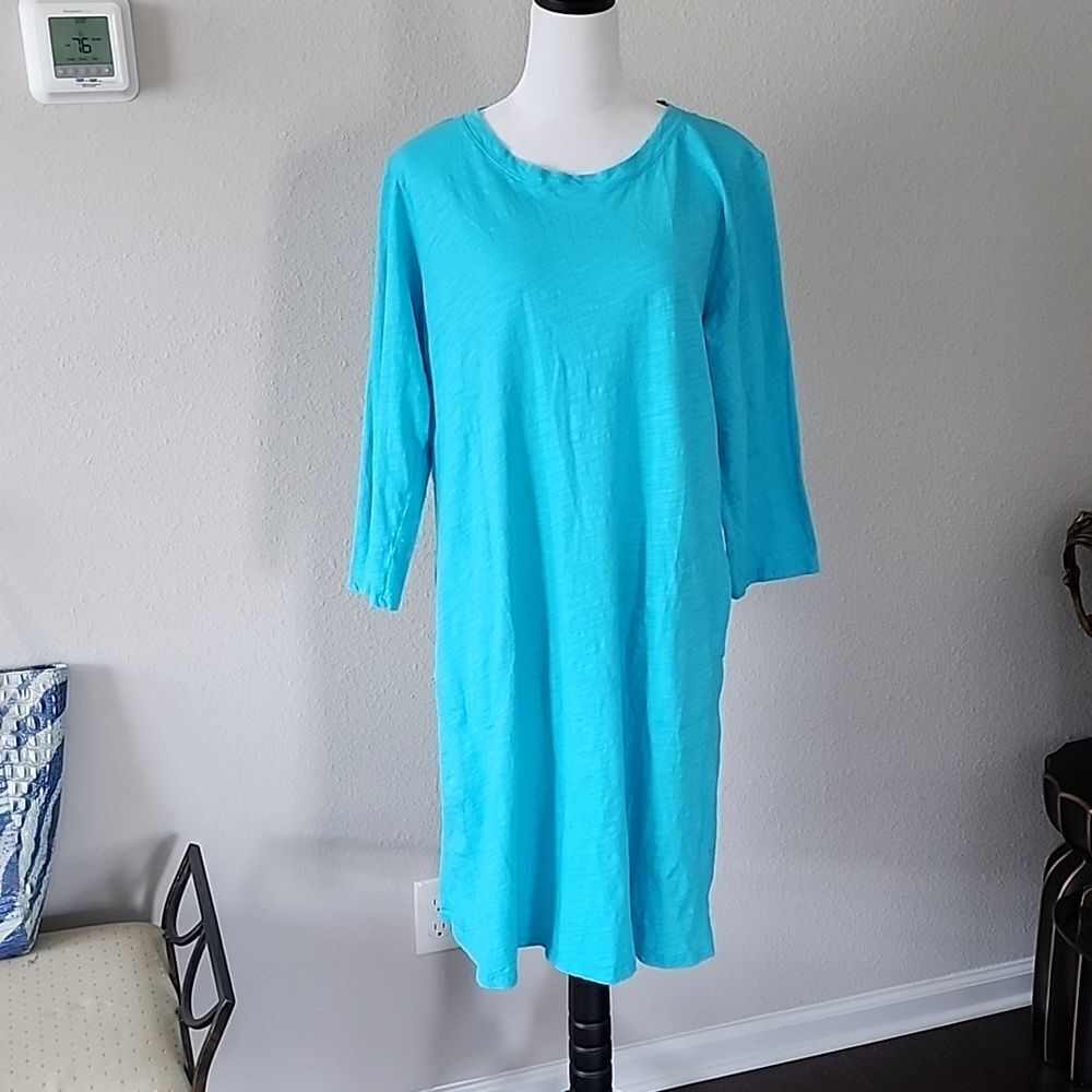 Fresh Produce Shirt Dress 3/4 sleeve - Picture 2 of 12